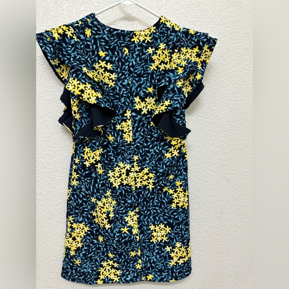 Zara Women V-Neck Ruffle Dress Size XS